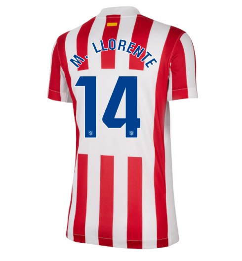 Ženske Nogometnih dresov Atletico Madrid Marcos Llorente #14 Domači 2025-26 Kratki rokavi Ženske Nogometnih dresov Atletico Madrid Marcos Llorente #14 Domači 2025-26 Kratki rokavi